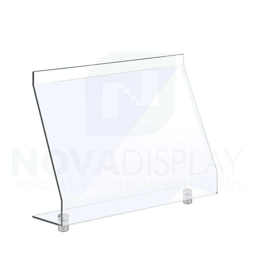 Countertop Acrylic Sneeze Guard / Modular – Mounted with Standoff Supports