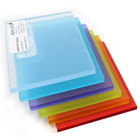 Frosted & Satinice Acrylic Sample Sheets