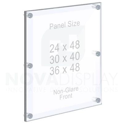 Frameless Acrylic Frame — Poster Display Kit #KASP-025 / Non-Glare Front